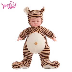 Muñeca Bebé <span class=keywords><strong>Reborn</strong></span> Económica, Diseño <span class=keywords><strong>de</strong></span> Animal Adorable Durmiendo, 16 Pulgadas, Vinilo, Muñeca <span class=keywords><strong>de</strong></span> Juguete para Niños - Product Image 3