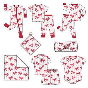 Vente en gros de combinaisons pour bébés garçons et filles en bambou de haute qualité OEM, avec couverture intégrée, vêtements de nuit pour enfants - Product Image 1