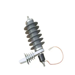 HOGN YH5W Polymeric Housed Metal-oxide Surge Arrester Without Gaps Nominal Discharge Current Surge Arrester Lightning 15KV