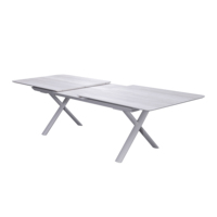 de patio moderne chaises 8 places meubles de jardin extérieur ensembles de salle à manger en corde d'aluminium de 9 pièces