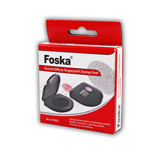 Foska dễ dàng để thực hiện Vòng nhựa màu đen dấu vân tay <span class=keywords><strong>Pad</strong></span> ngón tay cái in <span class=keywords><strong>Pad</strong></span> tem mực <span class=keywords><strong>Pad</strong></span> cho văn phòng - Product Image 6