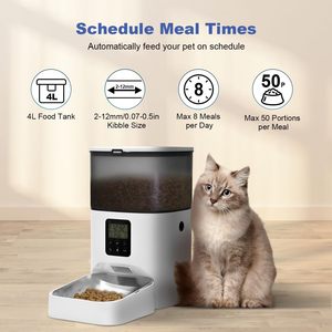Intelligent Automatic Pet Feeder Eco-Friendly Plastic Cell <b>Phone</b> Remote <b>Control</b> Video Voice Intercom <b>for</b> Cats Dogs Cat Food Dog - Product Image 2