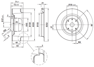 พัดลมเหล็กหล่อ R2E220-AA40-B3 230V สำหรับ <span class=keywords><strong>Audi</strong></span> <span class=keywords><strong>A40</strong></span>-05 เยอรมนี รองรับ OEM & ODM - Product Image 4