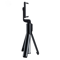 Mini Treppiede Portatile Pieghevole in Lega di Alluminio con Anello Luminoso LED e Telecomando Wireless per Selfie e Supporto Telefono Retrattile
