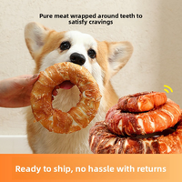 Friandises pour chiens en cuir de vache enveloppées de poulet ASMPET - Sans céréales, riches en protéines, à longue durée d'action, pour le nettoyage des dents, pour chiens de petite/moyenne/grande taille, 4