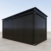Casa Contenedor Negra Pre-Ensamblada, Fácil y Rápida de Montar, Personalizada de Fábrica 2026, para Cafetería u Hogar