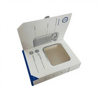 Boîte d'emballage personnalisée haut de gamme avec fenêtre transparente, design recyclable pour écouteurs et petits accessoires électroniques