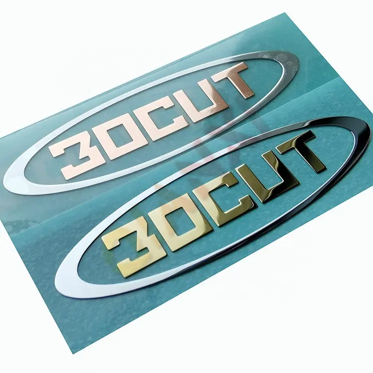 Etiqueta de logotipo do metal 3d do níquel personalizado