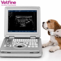 Máquina de Ultrasonido Veterinaria en Blanco y Negro para Clínica de Animales Pequeños, Escáner Portátil B/N para Diagnóstico de Embarazo en Perros y Gatos