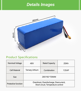 Batteries au lithium-ion personnalisées DIY 48V 20Ah 18650, 48V 60Ah, 60V 20Ah, 72V 50Ah pour vélos électriques, scooters, <span class=keywords><strong>Robert</strong></span> - Product Image 4