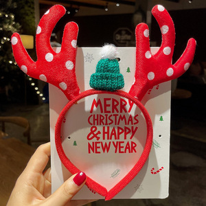 Bandeaux de Noël, accessoires de fête de Noël, serre-tête de Père Noël, cerf, accessoire de costume de Noël - Product Image 4