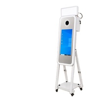 Cabina de Fotos con Espejo Mágico y Pantalla Táctil de 40 Pulgadas para Bodas, Fiestas, Eventos y Alquiler Comercial