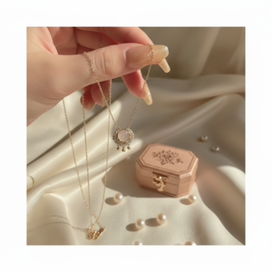 Vendita calda di tendenza Vintage oro rosa collane di perle per donne e bambini gioielli di moda di lusso-commercio all'ingrosso - Product Image 3