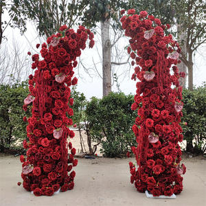 Arco de Flores Artificiales de Seda Personalizado DKB con Soporte para Eventos de Bodas y Fiestas, Ecológico y Duradero - Product Image 1