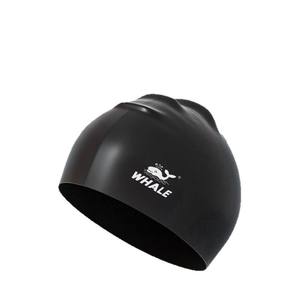 Gorro de natación de silicona con diseño de ballena, unisex, impermeable, de alta elasticidad, color sólido, para natación y deportes acuáticos - Product Image 1