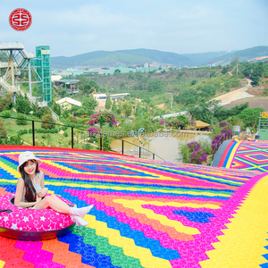 Nouvelle Glissade Arc-en-ciel en Plastique pour l'extérieur, Glissade Sèche Colorée pour Parc d'Attractions et d'Aventure - Vente Flash - Product Image 6