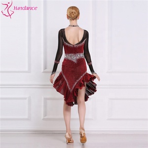 Vestido de competición de baile latino para competición, vestidos de baile latino, trajes de baile para competición - Product Image 6