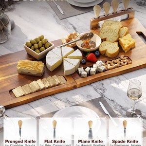 Wooden Foldable Serving <b>Tray</b> Extra <b>Large</b> Multi Functional For Hotel Coffee Tea Snacks - Product Image 5