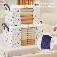 Sac de rangement grande capacité pour couvertures et couettes avec fenêtre transparente, pliable, organisateur de vêtements pour armoire, sac de rangement sous le lit