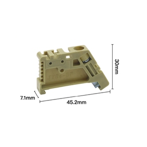 Embouts de rail DIN et clips de fixation |   Pour disjoncteurs et borniers C45 |   Pince de serrage pour rail de type G 35 mm – Vente en gros - Product Image 3