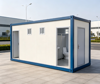 Unité de toilettes modulaire préfabriquée entièrement équipée pour les toilettes de parc / les toilettes d'événements, unité sanitaire, unité de toilettes publiques modulaire préfabriquée