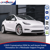 Jantes en alliage pour voiture de tourisme de luxe monobloc 19 20 21 pouces argent poli 5x114.3 pour Tesla Model Y Performance