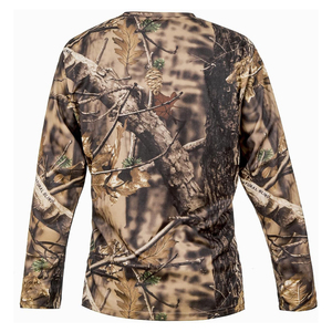 Chemise de chasse pour homme, dernière conception OEM, manches longues, col rond, performance, 100 % polyester, style unique. - Product Image 3