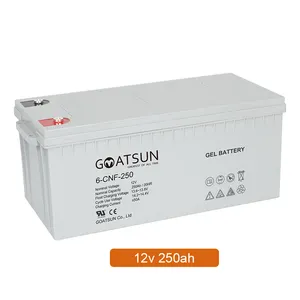 Goatsun 태양 전지 12V GEL 배터리 50 아 55 아 100 아 150 아 200 아 전원 시스템을위한 저장 배터리