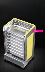 Vaporera Eléctrica Industrial de Alta Resistencia para Arroz, de Acero Inoxidable, con 4 Bandejas, 220V, Vaporera Comercial para Cocina de Hotel, para Cocinar Carne al Vapor - Product Image 5