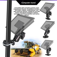 Support de fixation AMPS à base carrée et ronde, robuste, pour appareil de mesure, navigateur de tracteur, support de moniteur, cabine de machine agricole