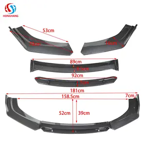 Honghang Brand Factory Direct Auto Accessories Parts Universal Front Bumper Lip Splitter Universal Body Kits For All Car