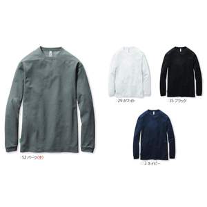 BURTLE Unisex <b>Long</b> <b>Sleeve</b> Shorts for Spring/Summer Navy Size 155 (3L) Sun Protection Polyester/Rayon Button-Up Collar - Product Image 3