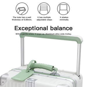 Business <strong>Pc</strong> Suitcase with Tsa Lock Wide Handle Colorful Leather Trim Dry and Wet Compartment Hook and Skate <strong>Wheels</strong> - Product Image 4