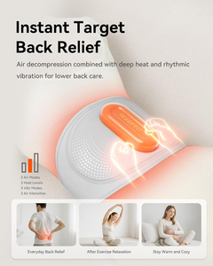 <span class=keywords><strong>Ceinture</strong></span> <span class=keywords><strong>lombaire</strong></span> <span class=keywords><strong>chauffante</strong></span> <span class=keywords><strong>électrique</strong></span> rechargeable avec massage, compresse chaude et lumière rouge réglable pour le soutien du dos - Product Image 6