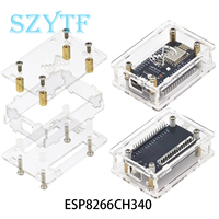 NodeMcu Lua 2102 340G ESP8266CH340 Placa de Desarrollo IoT con Carcasa Protectora de Acrílico Transparente para Uso Informático, Fabricada en China Continental