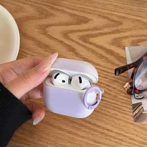 Étui anti-perte pour écouteurs Apple <span class=keywords><strong>Airpods</strong></span> 2 3 4 <span class=keywords><strong>Pro</strong></span> 2 3, avec givrure colorée dégradée, pour écouteurs sans fil, housse pour écouteurs, boîte de charge - Product Image 5