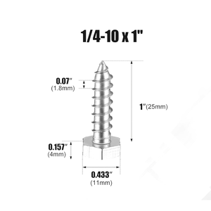 Tornillos Autorroscantes de Cabeza Hexagonal de Acero Galvanizado Grado GR5 con Arandela Adhesiva, Rosca Métrica Estándar para Fijación de Chapa Metálica - Product Image 2