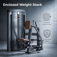 Máquina de remo sentado comercial para entrenamiento de fuerza, estructura de acero reforzado grueso, gabinete de pesas cerrado, fitness para entrenamiento de espalda
