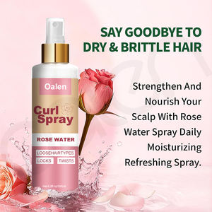 Spray capillaire biologique personnalisé en gros pour <span class=keywords><strong>cheveux</strong></span> bouclés, fixation forte, anti-frisottis, ingrédients à la rose, qualité salon - Product Image 4