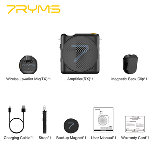Bộ khuếch đại giọng nói di động 7ryms wa2 với tai nghe micro để giảng dạy & hướng dẫn viên & Hướng dẫn mua sắm - Product Image 5
