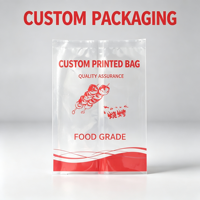 Sachet en plastique PET/PE transparent imprimé en héliogravure, refermable, thermoscellable, pour aliments grillés, produits surgelés, aliments pour animaux de compagnie