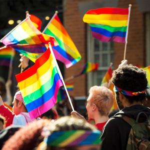 Venta caliente 100% poliéster LGBT lesbiana transgénero Bisexual mano bandera Arco Iris Gay orgullo mano bandera - Product Image 4