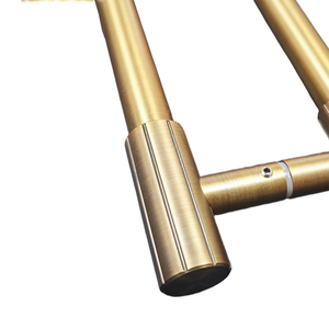 Maniglie Moderne in Rame e Cromo per Centri Commerciali di Dubai e Palazzi Sauditi, Barre Simmetriche per Ingressi Principali - Product Image 5