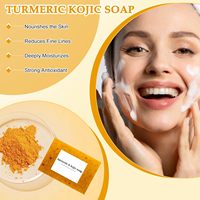 Nouveau Produit Savon Nettoyant Visage et Corps Artisanal au Lait de Chèvre, Curcuma, Citron et Avoine, Naturel, Végétalien et à Base de Plantes, Format Voyage