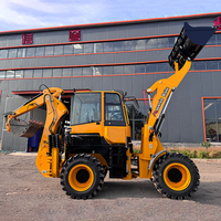 Backhoe Loader Kapasitas Bucket 1CBM Baru Dengan Berbagai Lampiran Kerja CE/EPA 7200kg Backhoe Loader Tugas Berat