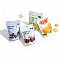Sachet d'emballage personnalisé pour fruits secs, avec fenêtre transparente, trou de suspension et impression couleur, idéal pour l'emballage alimentaire de détail