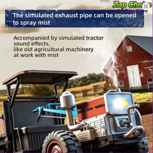 Tracteur RC JJRC C8836 1/12 4WD entièrement proportionnel 2.4G avec fumée, LED et son, prêt à l'emploi (RTR), 3.7V 500mAh, véhicule agricole rétro, jouet cadeau pour adulte - Product Image 6