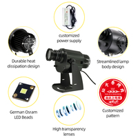 Projecteur de logo LED personnalisé, lampe publicitaire, étanche, lumière de logo gobo, extérieur, diapositive, IP67, haute définition, lentille double revêtement