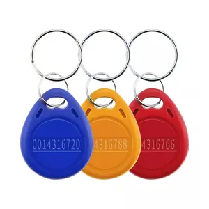 RFID Keychain 125KHz cartão indução ABS Keychain ID TK4100 Chip Keychain Smart Card