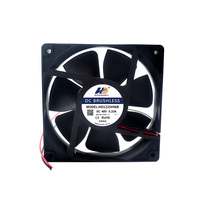 Ventilateur de refroidissement 120x120x25mm 48V DC 4500RPM à double roulement à billes 57dBA 120CFM pour processeur CPU, alimentation et boîtier d'ordinateur